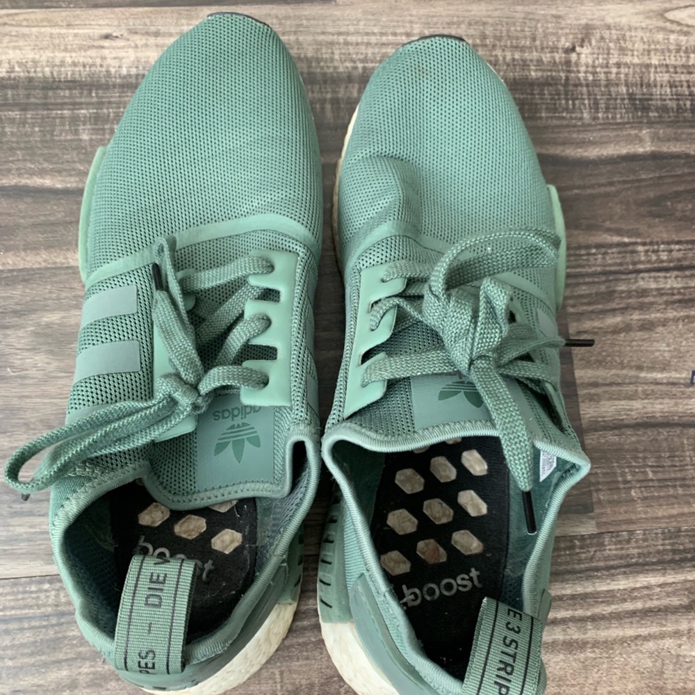 Mens green adidas NMD - Picture 2 of 2